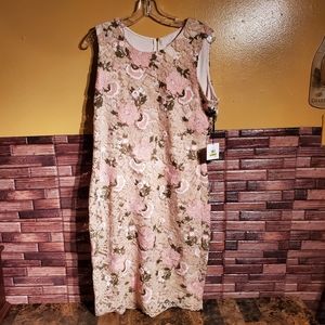 Calvin Klein | Flower Patterns Sleeveless Lace Party Dress Size 14